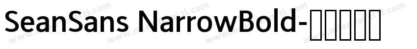 SeanSans NarrowBold字体转换